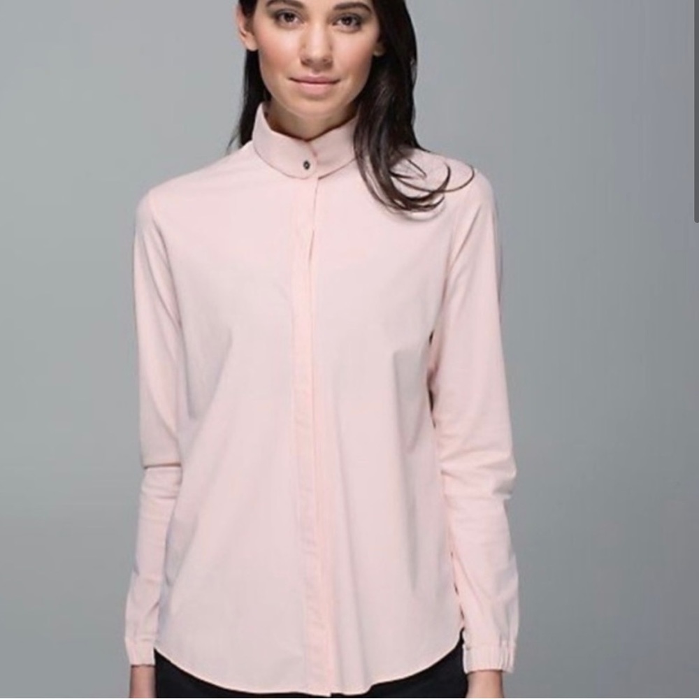 Lululemon Day Trip Blush Pink Shirt size 10